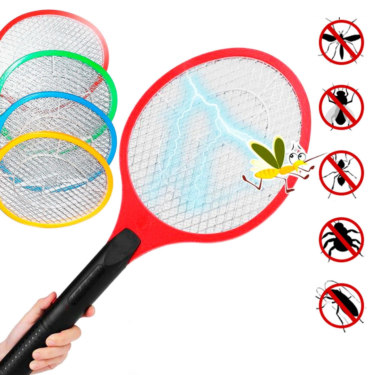 1726 Mosquito Killer Racket Rechargeable Handheld Electric Fly Swatter Mosquito Killer Racket Bat, Electric Insect Killer (Quality Assured) (with Cable) DeoDap 1726 Mosquito Killer Racket Rechargeable Handheld Electric Fly Swatter Mosquito Killer Racket Bat, Electric Insect Killer (Quality Assured) (with Cable) DeoDap
